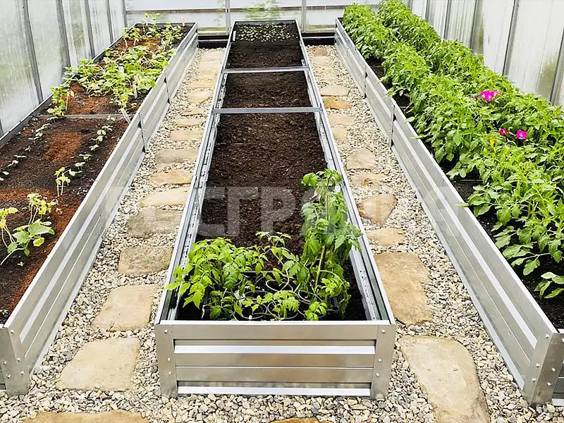 Комплект 3 грядок в теплицу высота 30 см Комплект грядок в теплицу. Высота 30 см.